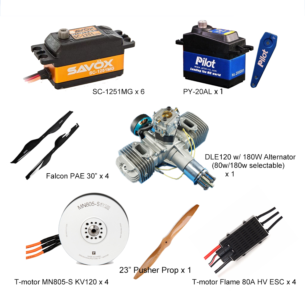 Power Package For Mugin 3 And Mugin 4 VTOL UAV   FPVMODEL