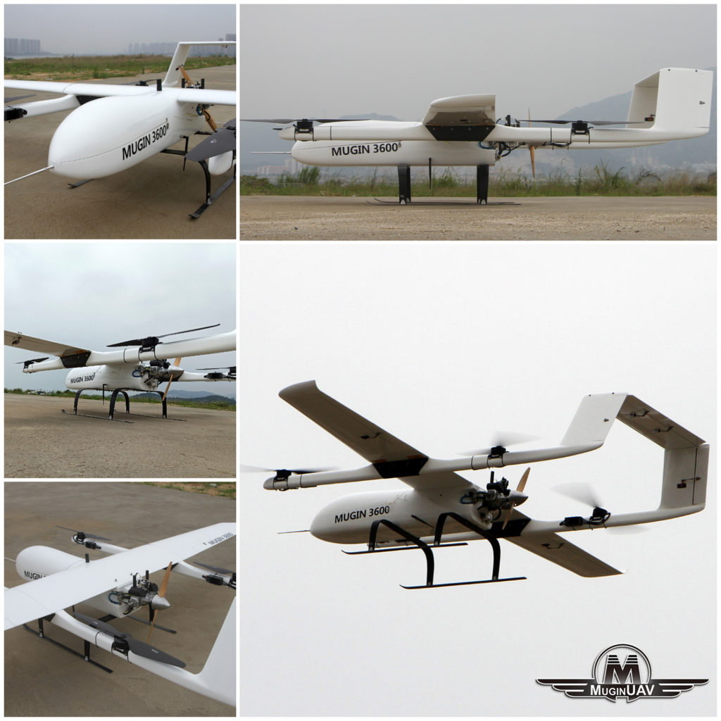 Mugin-3 Pro 3600mm Full Carbon Fiber VTOL UAV - Mugin UAV