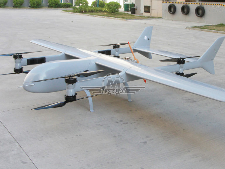 Mugin-5 Pro 5000mm VTOL UAV Platform with 8 Motor Mounts – Mugin UAV